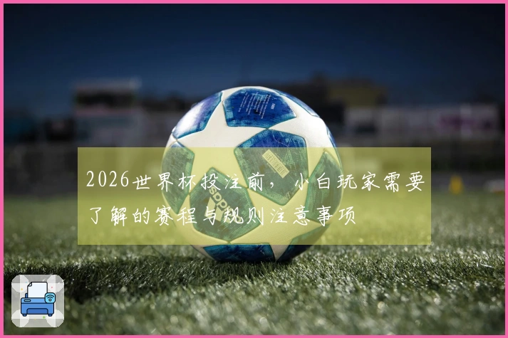 2026世界杯投注前，小白玩家需要了解的赛程与规则注意事项