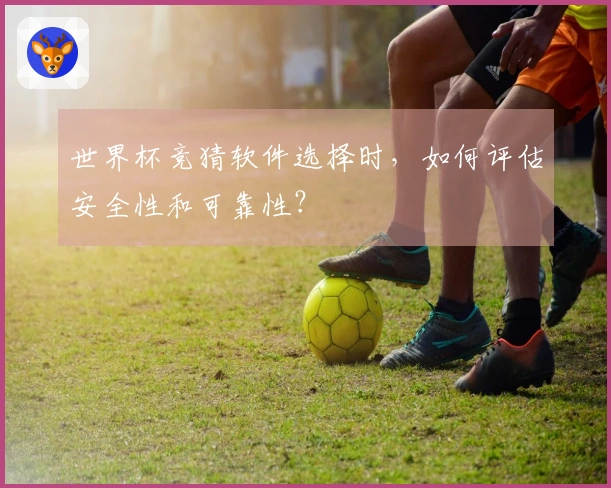 世界杯竞猜软件选择时，如何评估安全性和可靠性？