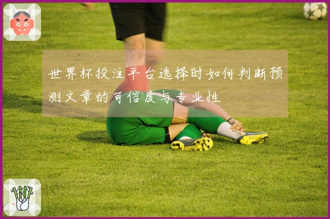 世界杯投注平台选择时如何判断预测文章的可信度与专业性